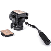 YUNTENG YT-950 Heavy Duty Tripod Action Fluid Drag Head with Quick Mount Plate, YT-950